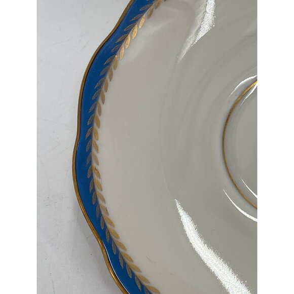 KPM Germany Blue & Gold Trimmed Porcelain Teacup & Saucer Set - Picture 9 of 10